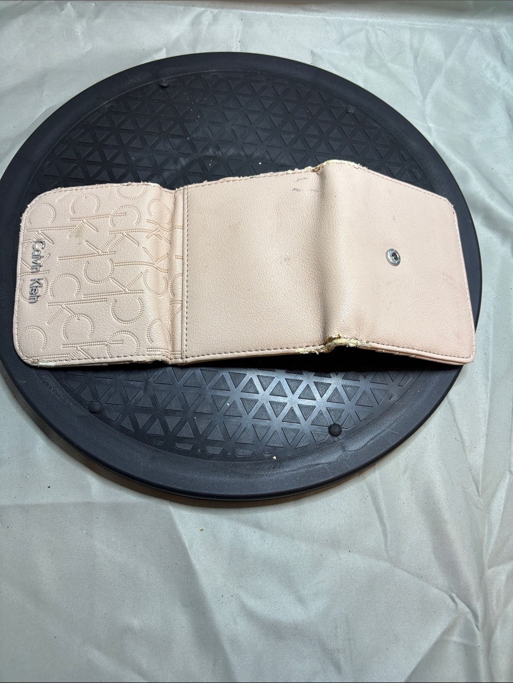 Calvin Klein Light Pink Trifold Phone Wallet Case